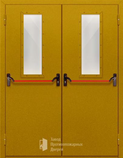 Фото двери «Двупольная со стеклом и антипаникой №65» в Истре