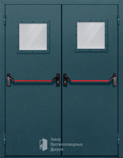 Фото двери «Двупольная со стеклом и антипаникой №57» в Истре