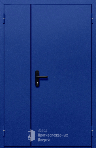 Фото двери «Полуторная глухая (синяя)» в Истре