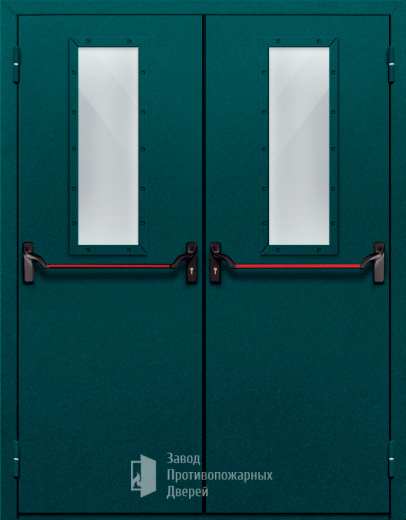 Фото двери «Двупольная со стеклом и антипаникой №66» в Истре