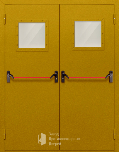 Фото двери «Двупольная со стеклом и антипаникой №55» в Истре