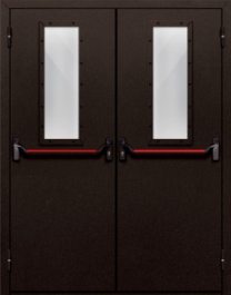 Фото двери «Двупольная со стеклом и антипаникой №610» в Истре