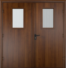 Фото двери «Двупольная МДФ со стеклом EI-30» в Истре
