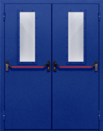 Фото двери «Двупольная со стеклом и антипаникой №63» в Истре