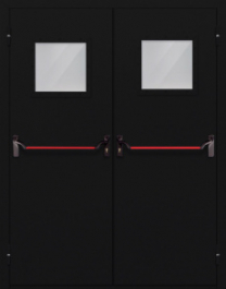 Фото двери «Двупольная со стеклом и антипаникой №54» в Истре