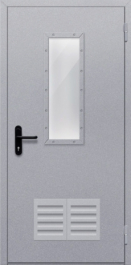 Фото двери «Однопольная со стеклом и решеткой» в Истре