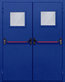 Фото двери «Двупольная со стеклом и антипаникой №53» в Истре