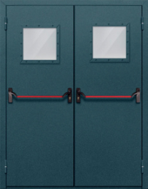 Фото двери «Двупольная со стеклом и антипаникой №57» в Истре
