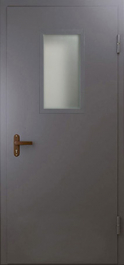 Фото двери «Техническая дверь №4 однопольная со стеклопакетом» в Истре