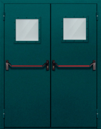 Фото двери «Двупольная со стеклом и антипаникой №56» в Истре