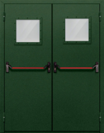 Фото двери «Двупольная со стеклом и антипаникой №59» в Истре